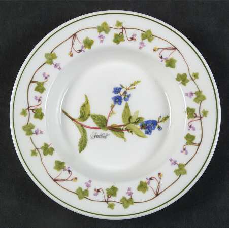 Welsh Wild Flowers Round Sweet Meat Dish