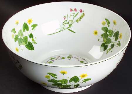 Welsh Wild Flowers 10" Large Salad Serving Bowl