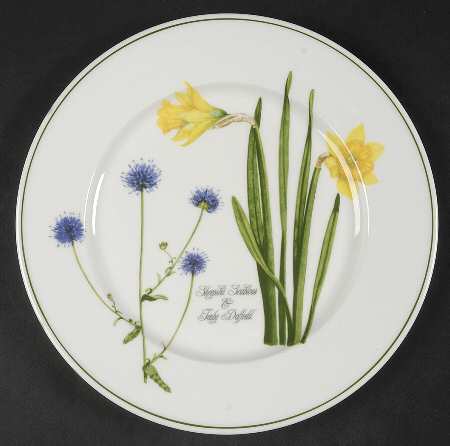 Welsh Wild Flowers Salad Plate