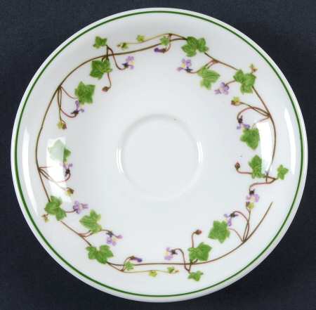 Welsh Wild Flowers Saucer for Footed Demitasse Cup