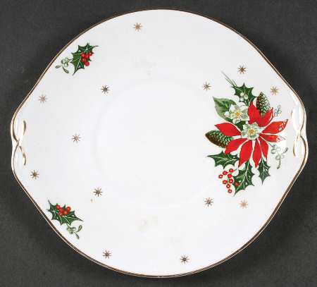 Noel Handled Cake Plate