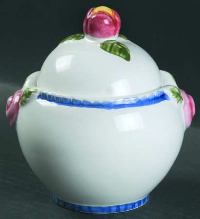 Cottage Rose Sugar Bowl & Lid
