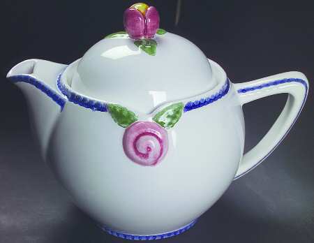 Cottage Rose Teapot & Lid