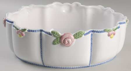 Cottage Rose Centerpiece/Console Bowl