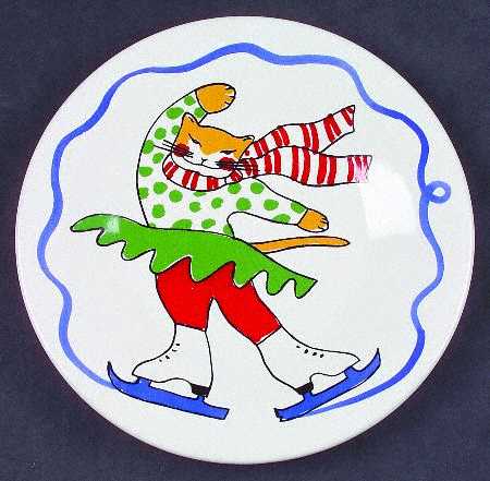 Feline Festivities Salad/Dessert Plate