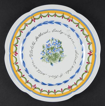 Forget Me Not Salad Plate
