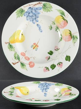 Della Robbia Large Rim Soup Bowl