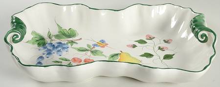 Della Robbia Large Shell Shaped Tray