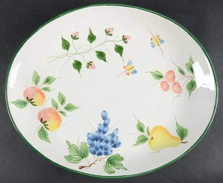 Della Robbia 17" Oval Serving Platter