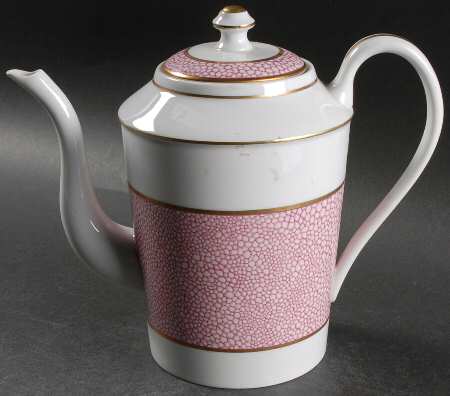 Galuchat Pink Coffee Pot & Lid