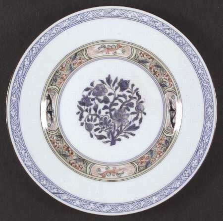 Kan Sou (White Background) Dessert Luncheon Plate