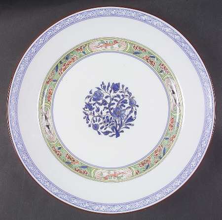 Kan Sou (White Background) 12" Deep Round Platter
