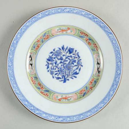 Kan Sou (White Background) Luncheon Plate