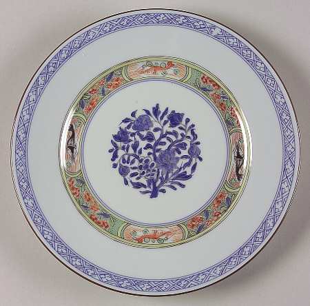 Kan Sou (Celadon Background) Dessert Luncheon Plate