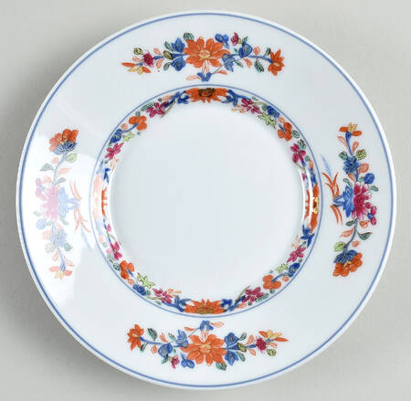Kiang She (White Background) Saucer for Breakfast Cup