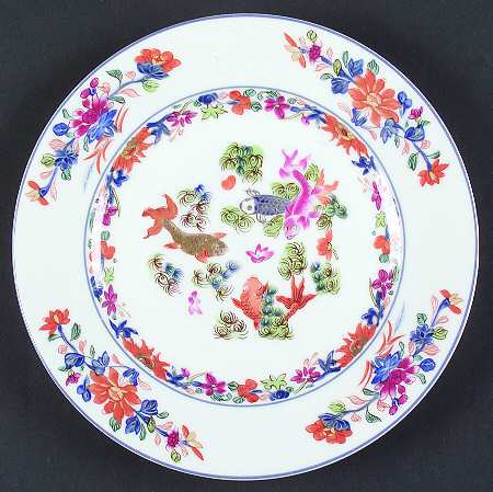 Kiang She (White Background) Salad Plate