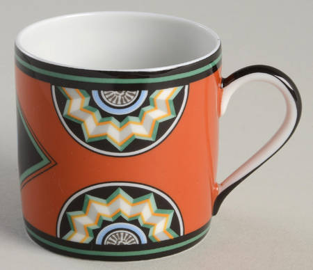 Pompei Red Flat Demitasse Cup