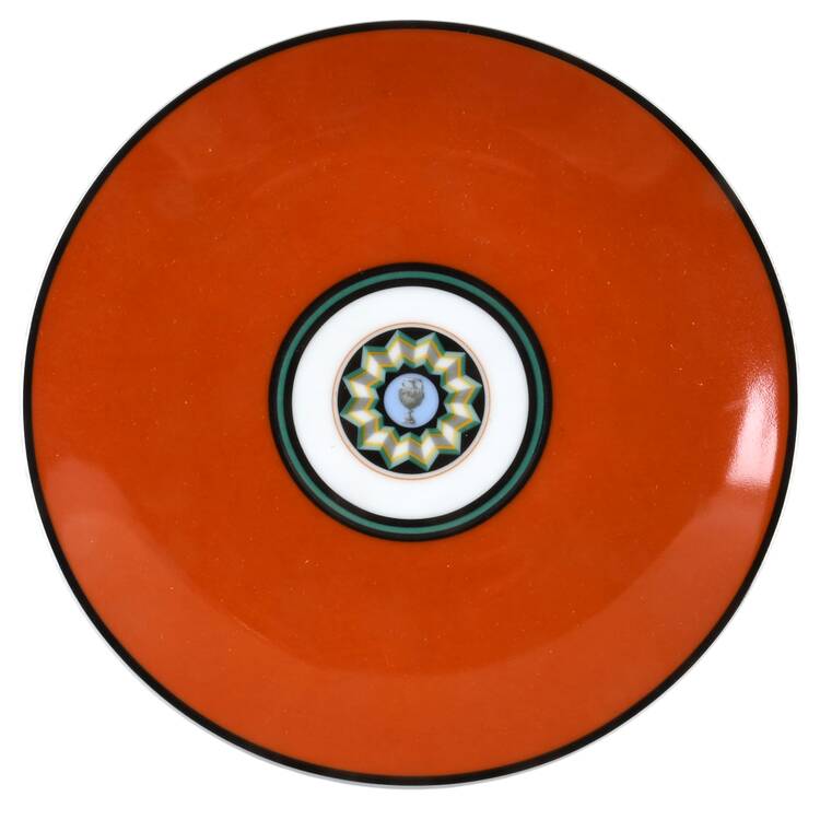 Pompei Red Saucer for Cream Soup Bowl
