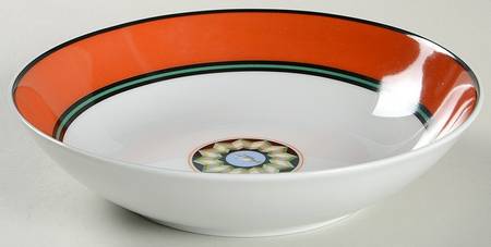 Pompei Red Coupe Soup Bowl