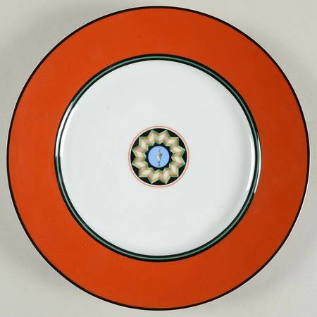 Pompei Red Luncheon Plate