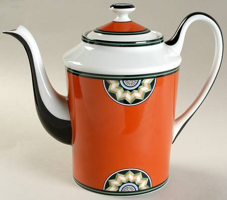 Pompei Red Coffee Pot & Lid