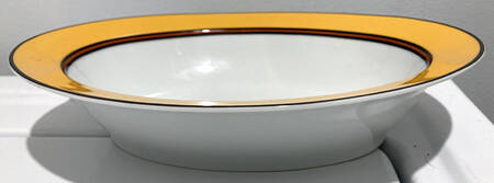 Pompei Yellow 10" Oval Vegetable Bowl