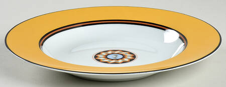Pompei Yellow Large Rim Soup Bowl