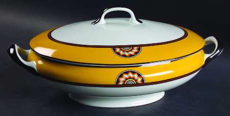Pompei Yellow Tureen &  Lid