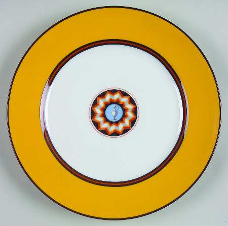 Pompei Yellow Salad Plate by Puiforcat