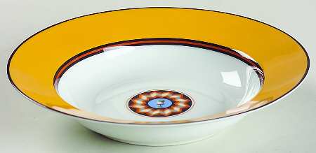 Pompei Yellow Rim Soup Bowl