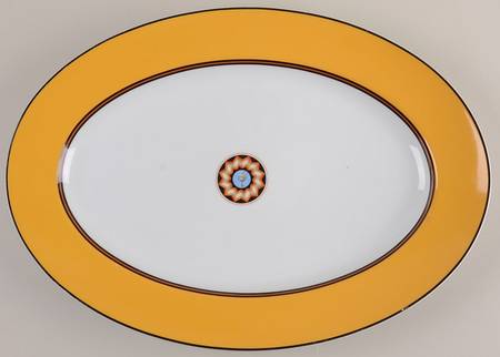 Pompei Yellow 16" Oval Serving Platter