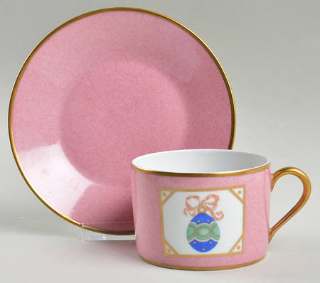 St. Petersbourg Flat Cup & Saucer Set by Puiforcat