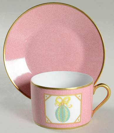 St. Petersbourg Flat Cup & Saucer Set by Puiforcat