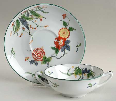 Tan Yu Flat Cream Soup Bowl & Saucer Set