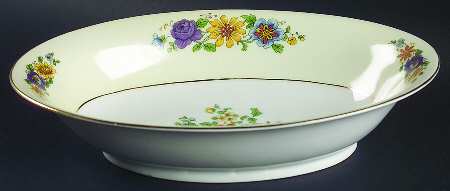Princess 10" Oval Vegetable Bowl by Porcelain Union