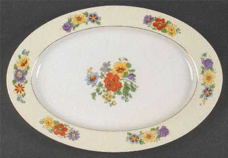Princess 15" Oval Serving Platter by Porcelain Union