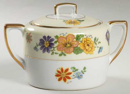 Princess Sugar Bowl & Lid by Porcelain Union