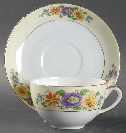 Princess Flat Cup & Saucer Set