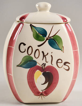 Apple Cookie Jar & Lid