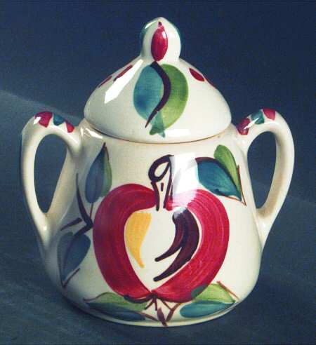 Apple Sugar Bowl & Lid
