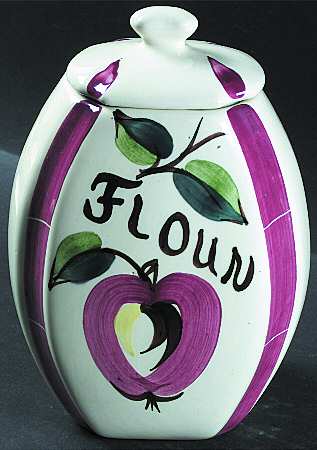 Apple Flour Canister & Lid