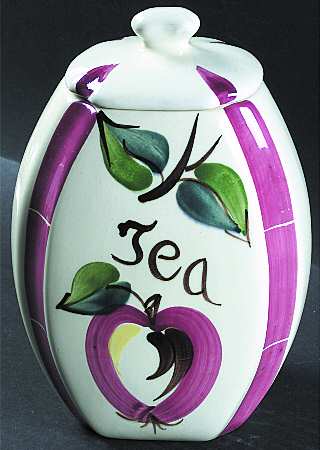 Apple Tea Canister & Lid
