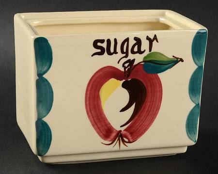 Apple Square Sugar Canister No Lid