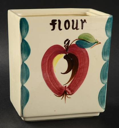 Apple Square Flour Canister No Lid