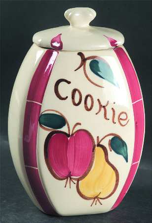 Fruit Cookie Jar & Lid