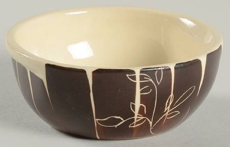 Intaglio Brown Fruit/Dessert (Sauce) Bowl