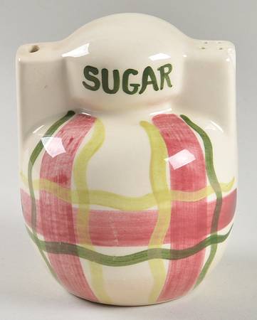 Normandy Plaid Pour & Shake Sugar Shaker