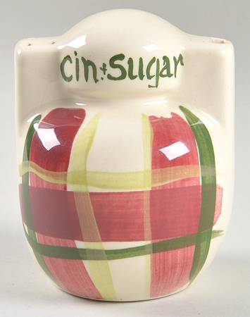 Normandy Plaid Pour & Shake Cinnamon & Sugar Shaker