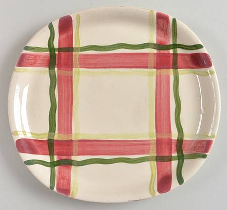 Normandy Plaid Luncheon Plate