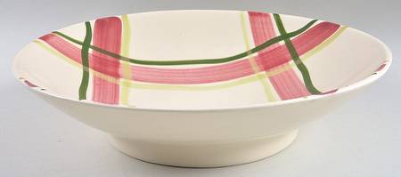 Normandy Plaid Large Fruit Bowl